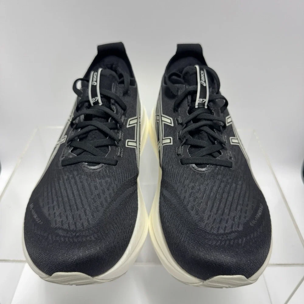 ASICS Gel Nimbus 27 Black Lake Grey 1011B957 Men's Size 9.5 Extra Wide